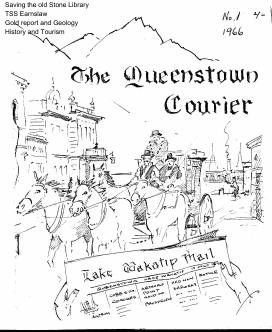 Front cover of the Queenstown Courier, issue 1 (1966)