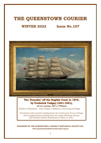 Front cover of the Queenstown Courier, issue 107 (Winter 2022)