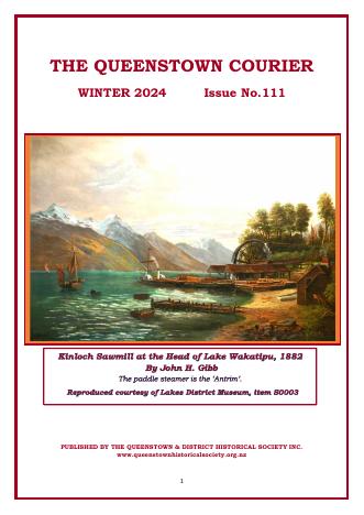 Front cover of the Queenstown Courier, issue 111 (2024)