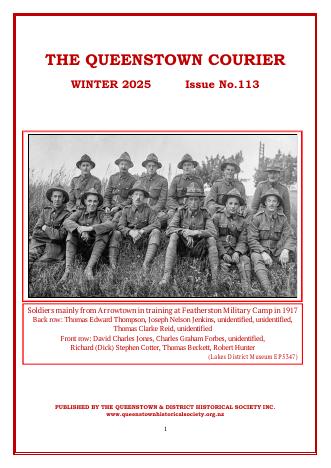 Front cover of the Queenstown Courier, issue 113 (2025)