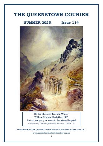 Front cover of the Queenstown Courier, issue 114 (2025)