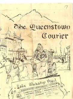 Front cover of the Queenstown Courier, issue 17 (1976)