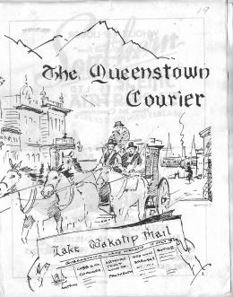 Front cover of the Queenstown Courier, issue 19 (1977)