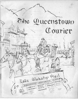 Front cover of the Queenstown Courier, issue 4 (1969)