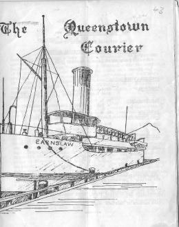 Front cover of the Queenstown Courier, issue 43 (1989)