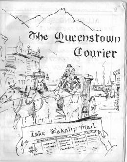 Front cover of the Queenstown Courier, issue 8 (1972)