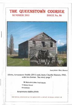 Front cover of the Queenstown Courier, issue 86 (2011)