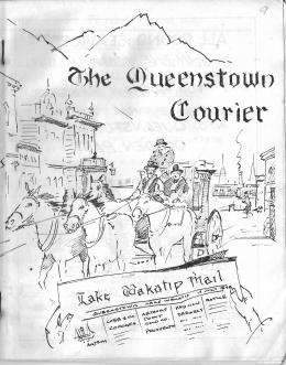Front cover of the Queenstown Courier, issue 9 (1972)
