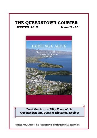Front cover of the Queenstown Courier, issue 93 (Winter 2015)