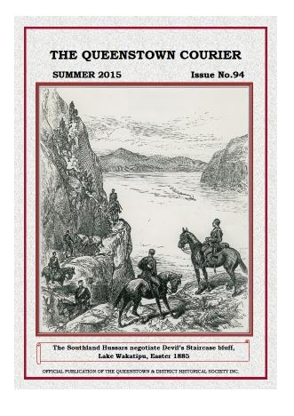 Front cover of the Queenstown Courier, issue 94 (Summer 2015)