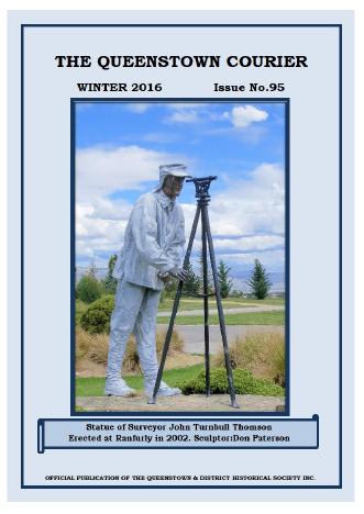 Front cover of the Queenstown Courier, issue 95 (Winter 2016)