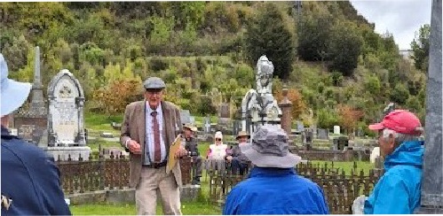 Society-led cemetery tour, 'People From Our Past' at Arrowtown Cemetery, November 2025